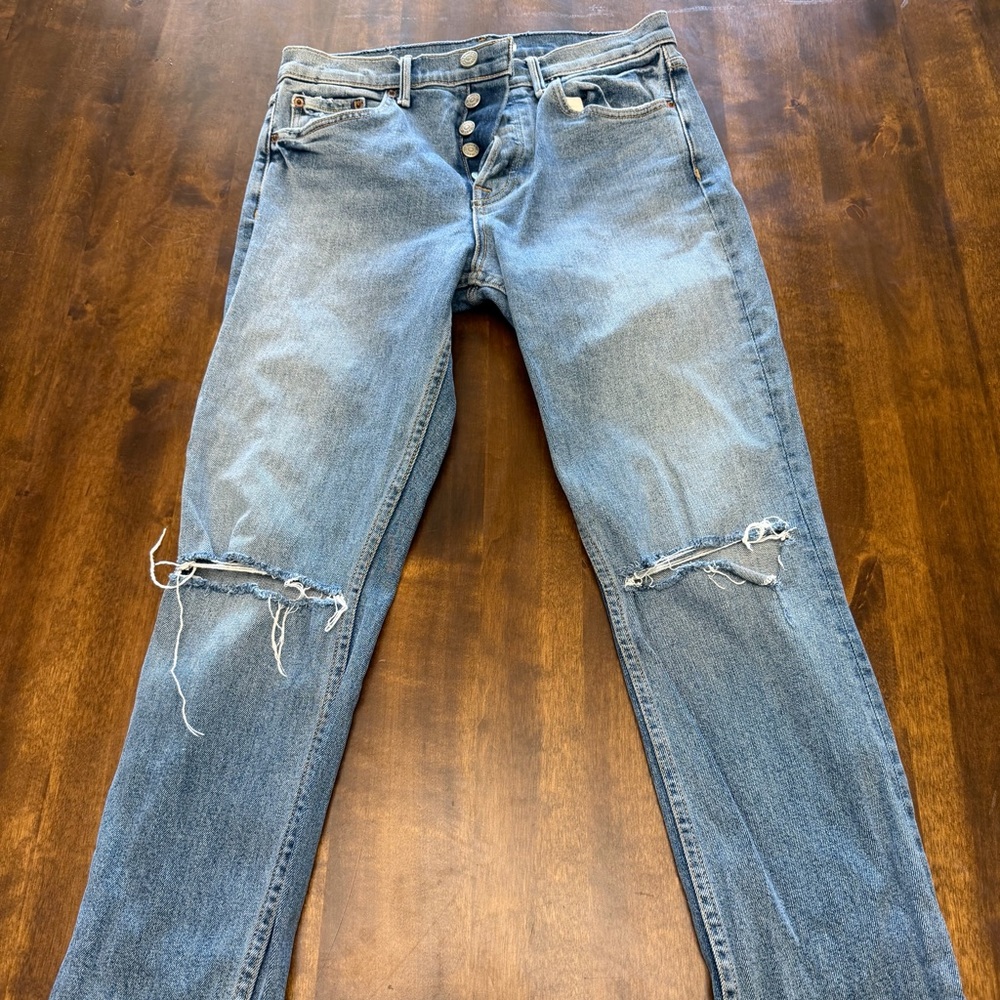 Women’s GRLFRND Karolina Ripped High Waist Skinny Jeans size 28 petite